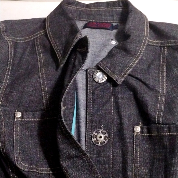 TRIBA DENIM 2 PIECE JEANS & JACKET LOW WAIST JEANS,SIZE 10 - Picture 10 of 10